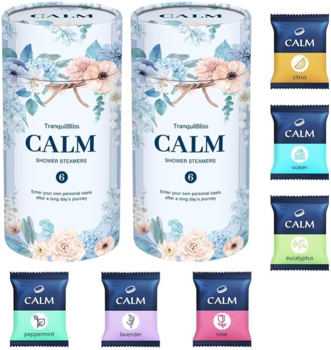 TranquilBliss Shower Steamers 12 Count, Scented Shower Bombs with Organic & Natural Fragrance, Self-Care & Relaxation Birthday Presents for Women Who Have Everything - Image 2